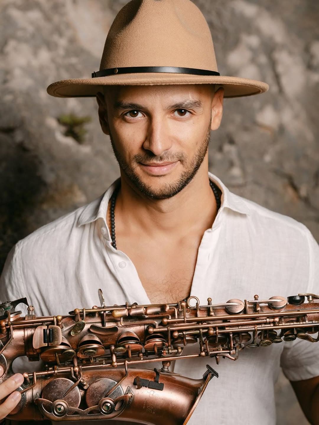 Victor Jazz — wedding saxophonist Paphos Cyprus portrait