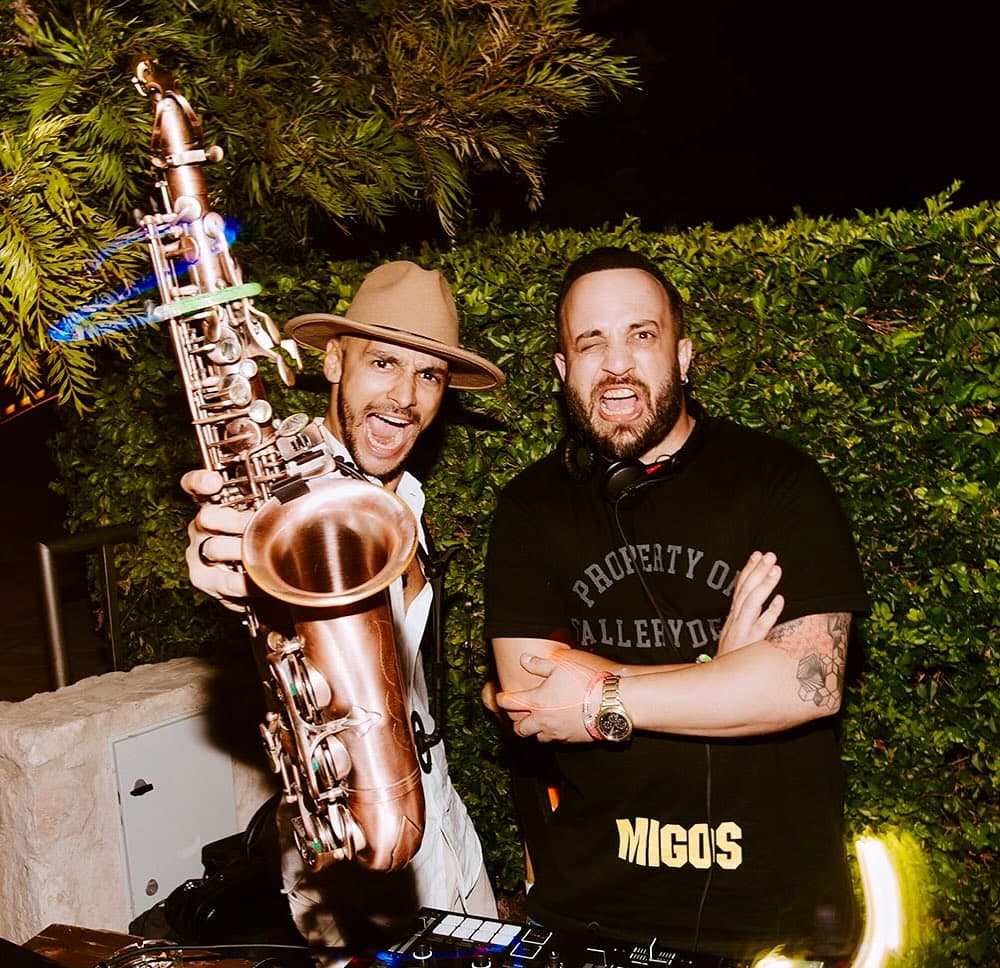 Victor Jazz DJ and saxophone duo — wedding entertainment Cyprus